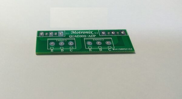 Quad 303 Power Transistors adapter PCB for test