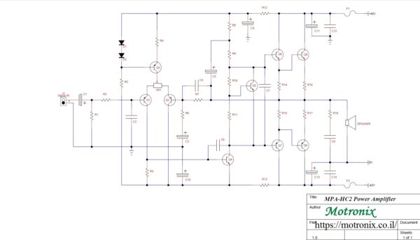 MPA-HC2 PCB For Power Amplifier Class AB 70W 8Ω RMS - Image 4