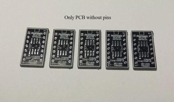 RC4739 uA739 MC1303 SN76131 Replacement IC Adapter PCB DIP14 to SO-8 - Image 4