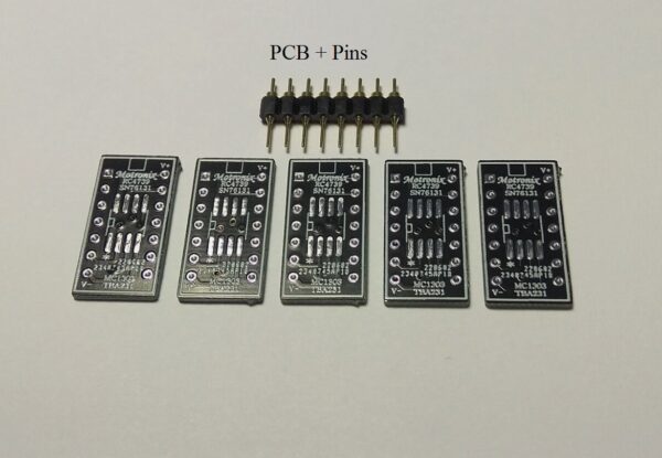 RC4739 uA739 MC1303 SN76131 Replacement IC Adapter PCB DIP14 to SO-8 - Image 3